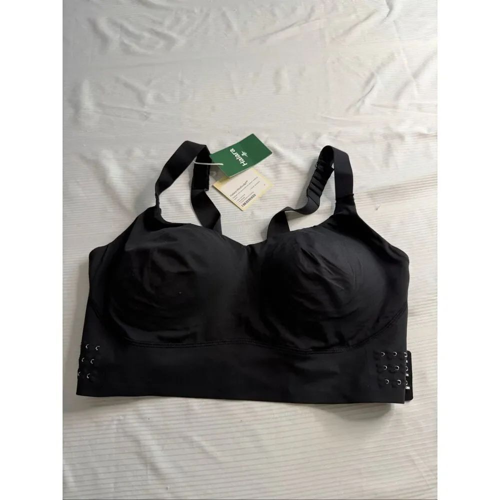 Halara UltraSculpt Sports Bra Black Wireless Full Coverage NWT Women’s Sz Medium